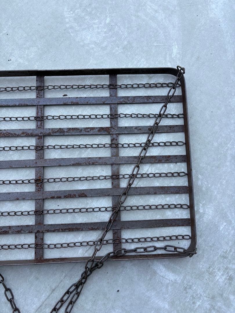 アンティーク金属大型ハンギングラック希少レアヴィンテージインダストリアルシャビー