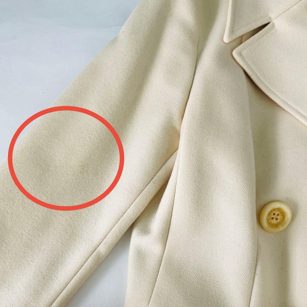 CELINE アイボリー ダブルブレストコート 38