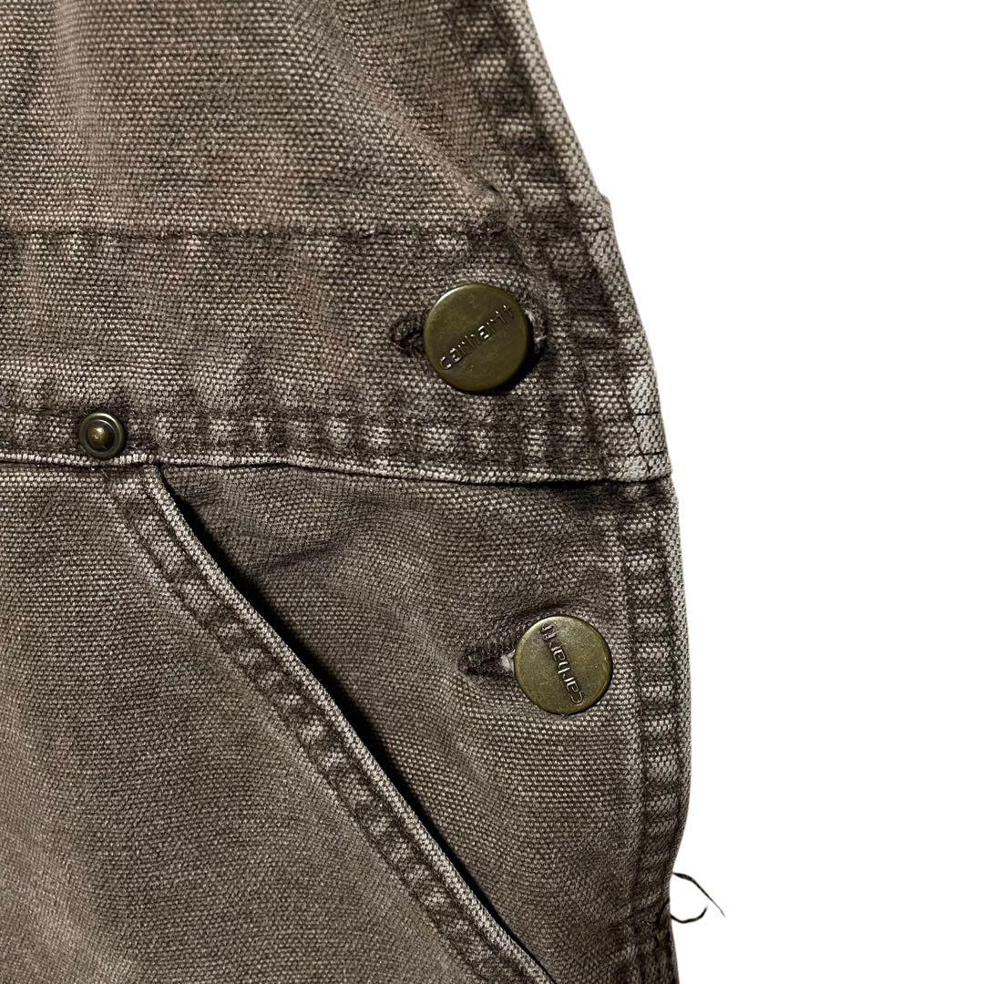 Carhartt カーハート 革ロゴ ダック ダブルニー オーバーオール