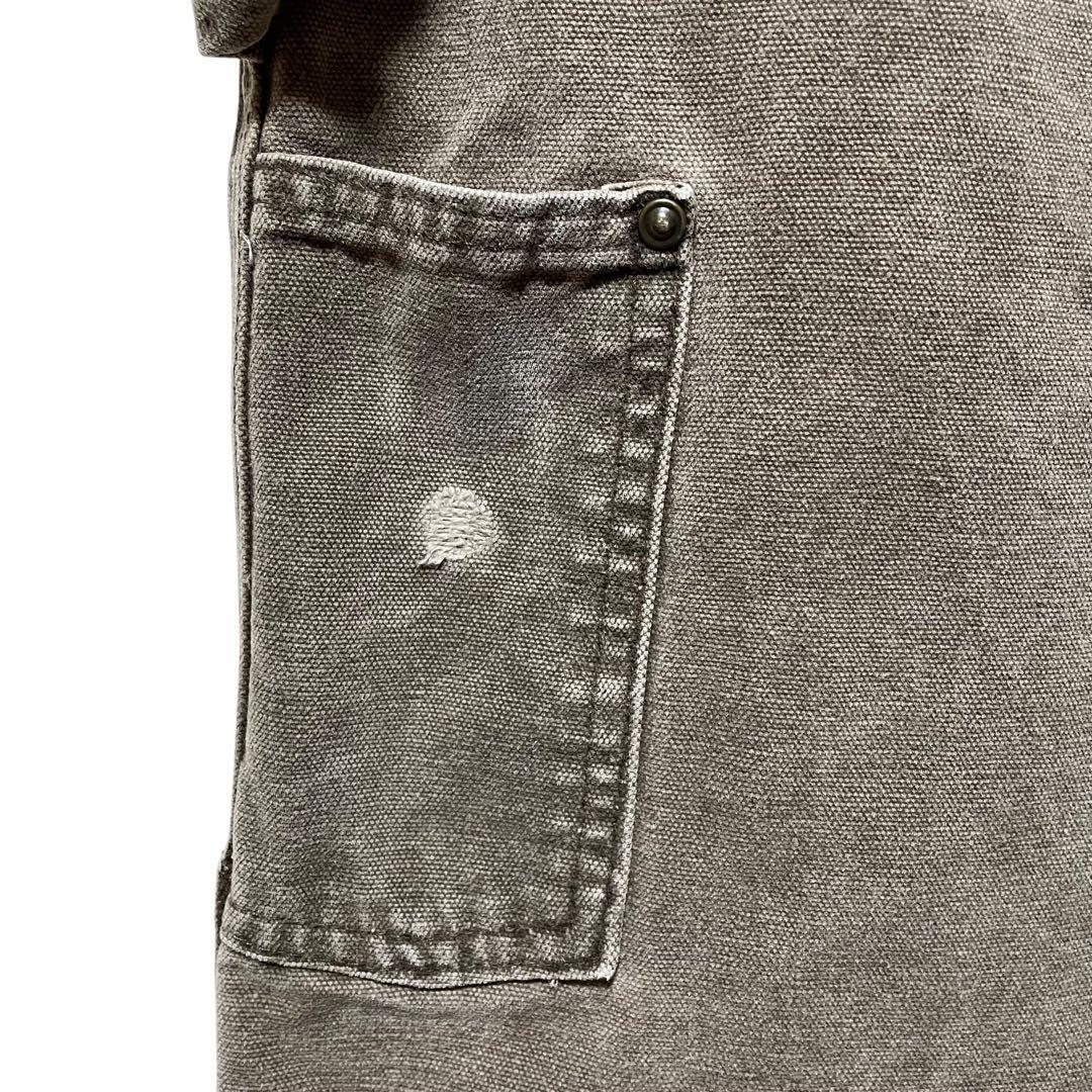 Carhartt カーハート 革ロゴ ダック ダブルニー オーバーオール