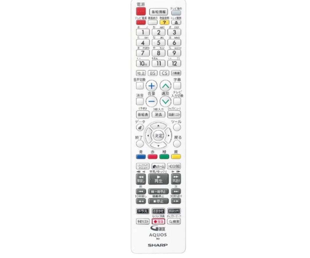 SHARP / シャープAQUOSブルーレイ2B-C10EW2 ホワイト1TB