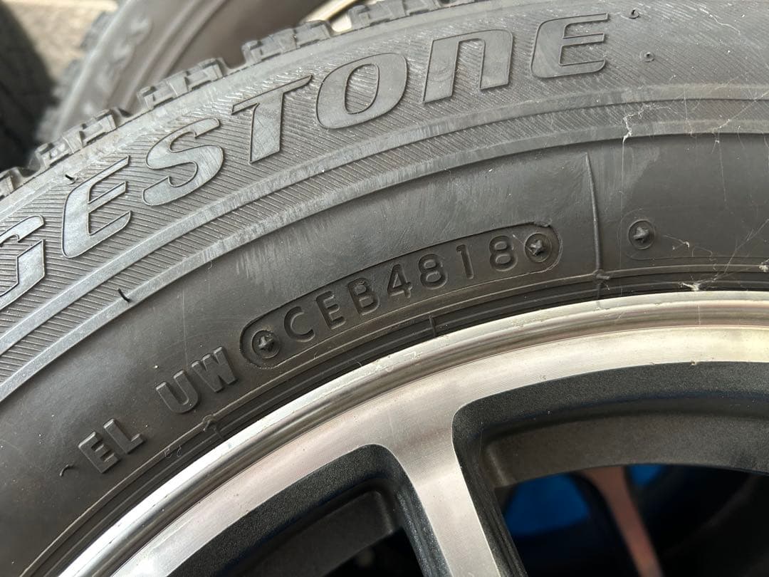 中古ブリジストン165/70R14 2018年製スタッドレスセット