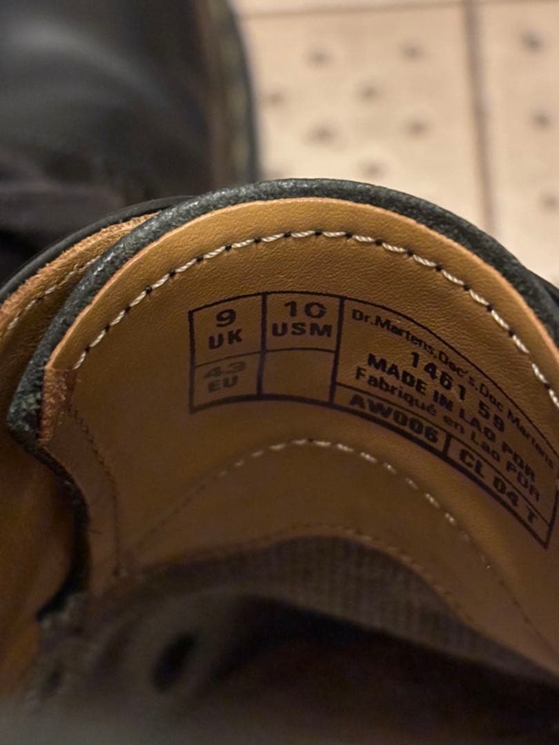 ドクターマーチン　シューズ　ブラック　UK9