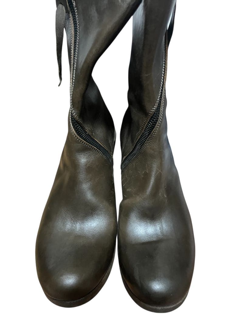 m.a+ エムエークロス シューズ スパイラルジップブーツ　37 レザー　革