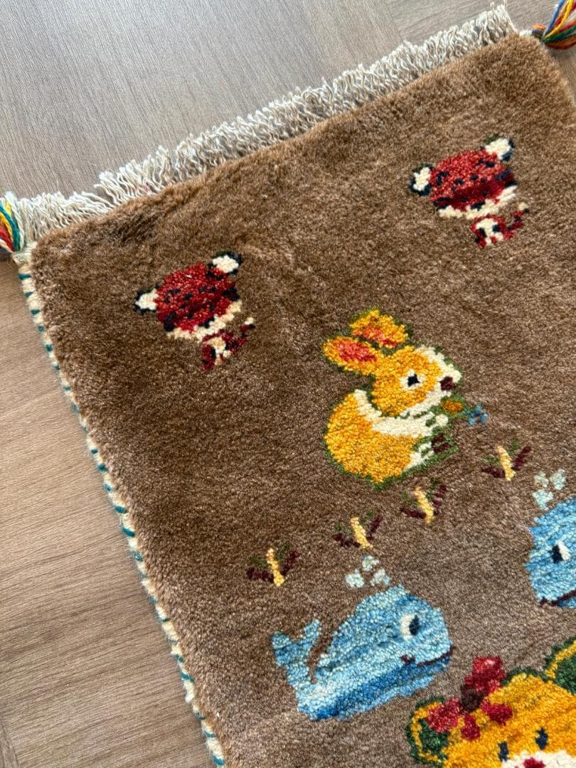 118x47cm ペルシャギャッベ ランナー (ギャベ) ペルシャ絨毯 ギャッベ