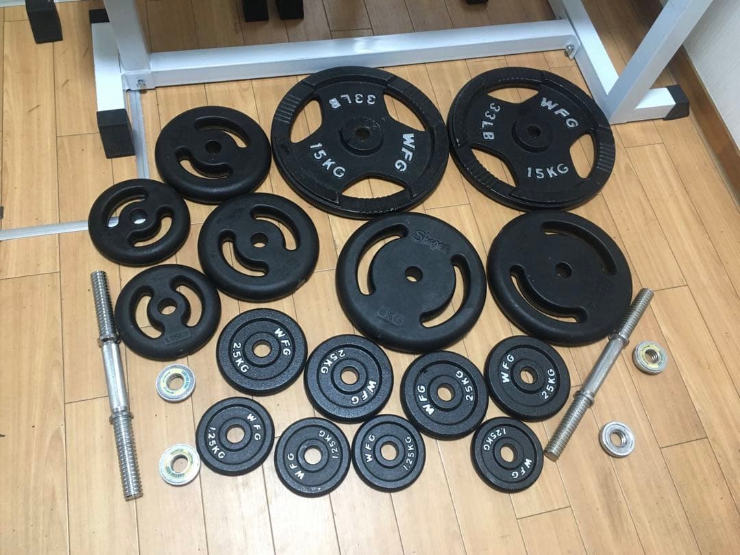 Wild Fit ワイルドフィット ベンチプレスセット77.5Kg 引き取り限定