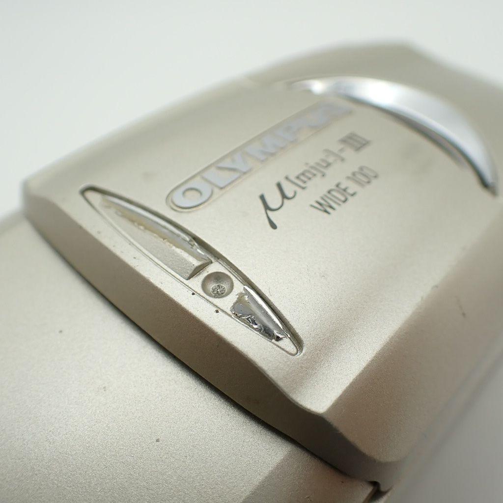 【撮影可能訳アリ品】OLYMPUS μ-Ⅲ WIDE 100 新品電池付き