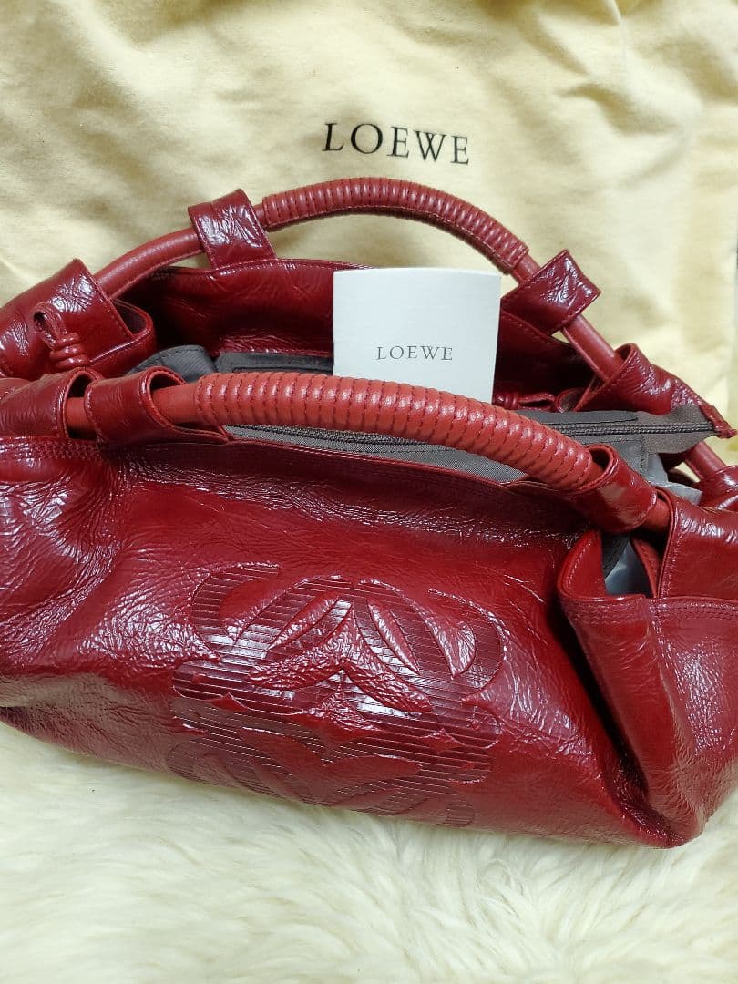 ★専用★LOEWE ロエベ　レッド ハンドバッグ