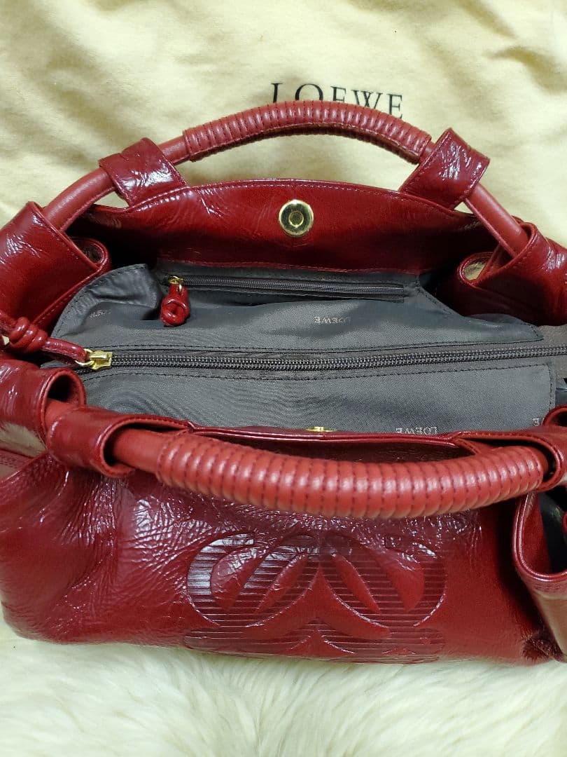 ★専用★LOEWE ロエベ　レッド ハンドバッグ