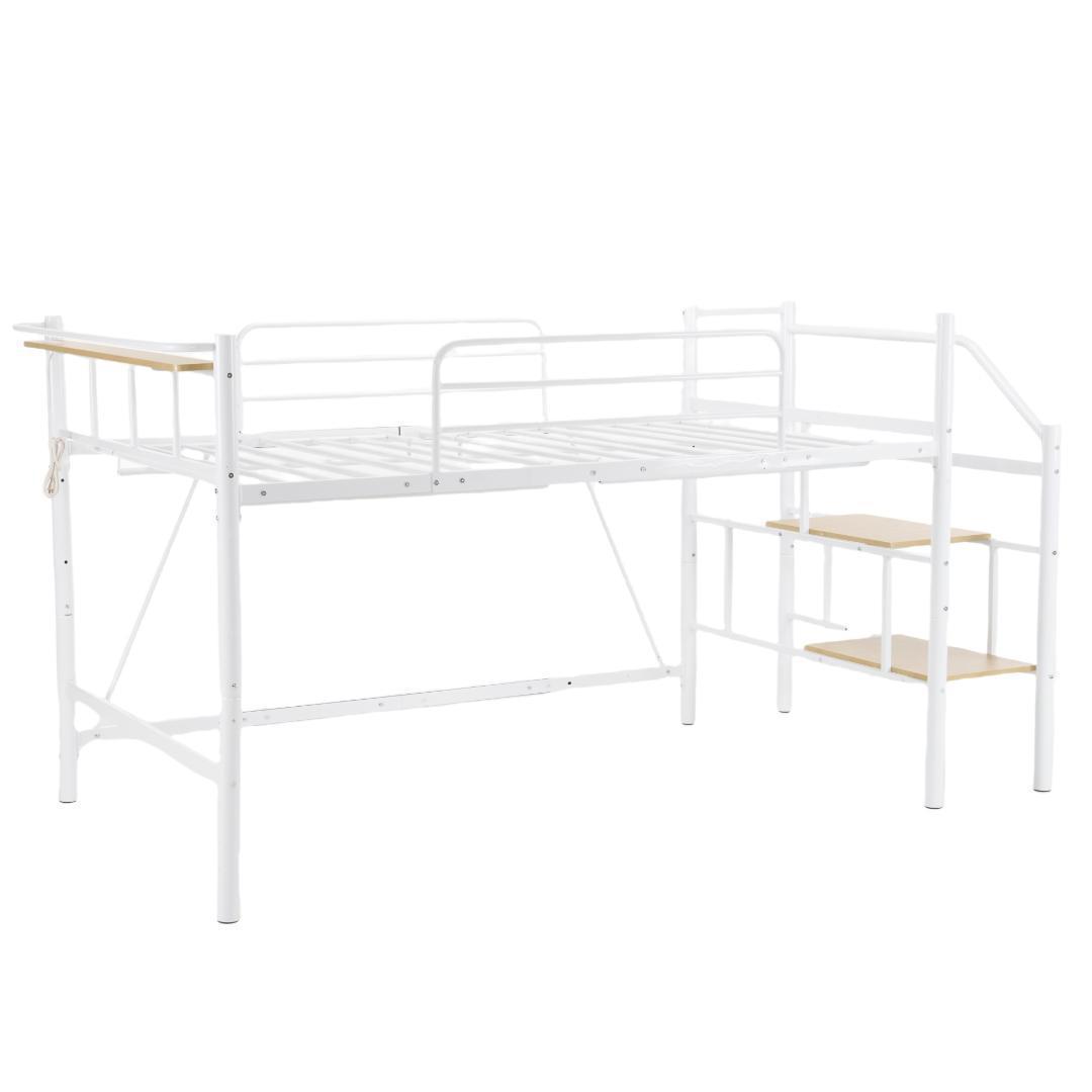 【パイプ床板・SDセミダブル】ロフトベッドパイプベッドセミダブル ロフトベッド