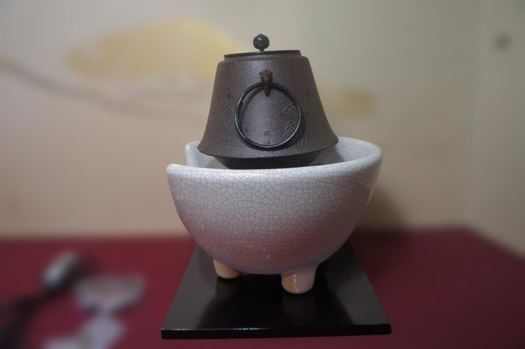 ☆ 創巧野々田 しろ薩摩風炉(紅鉢型)電熱器 国宝敬典富士釜他フルセット送料込み