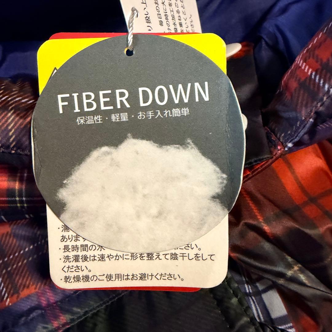 DOGDEPT ダウンベスト チェック柄　大型犬服　4L アウター　赤