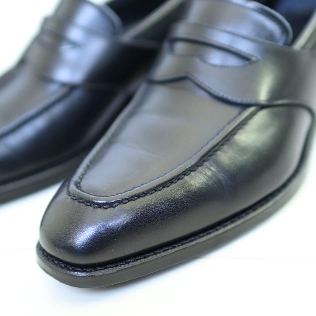 三陽山長 流也 6（24cm） 黒 着用数回の美中古 ローファー