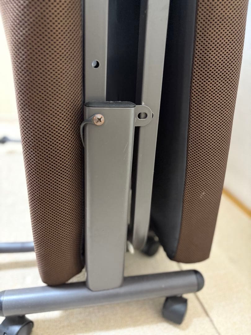 折りたたみベッド スチールフレーム (Brown)