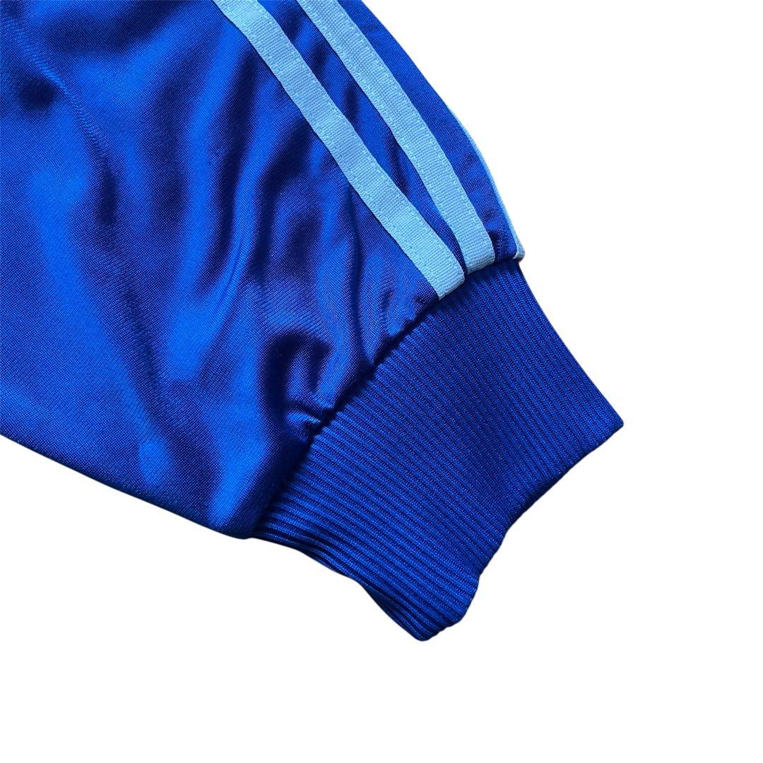 【人気モデル】adidas トラックジャケット ブルー XL 80s 青