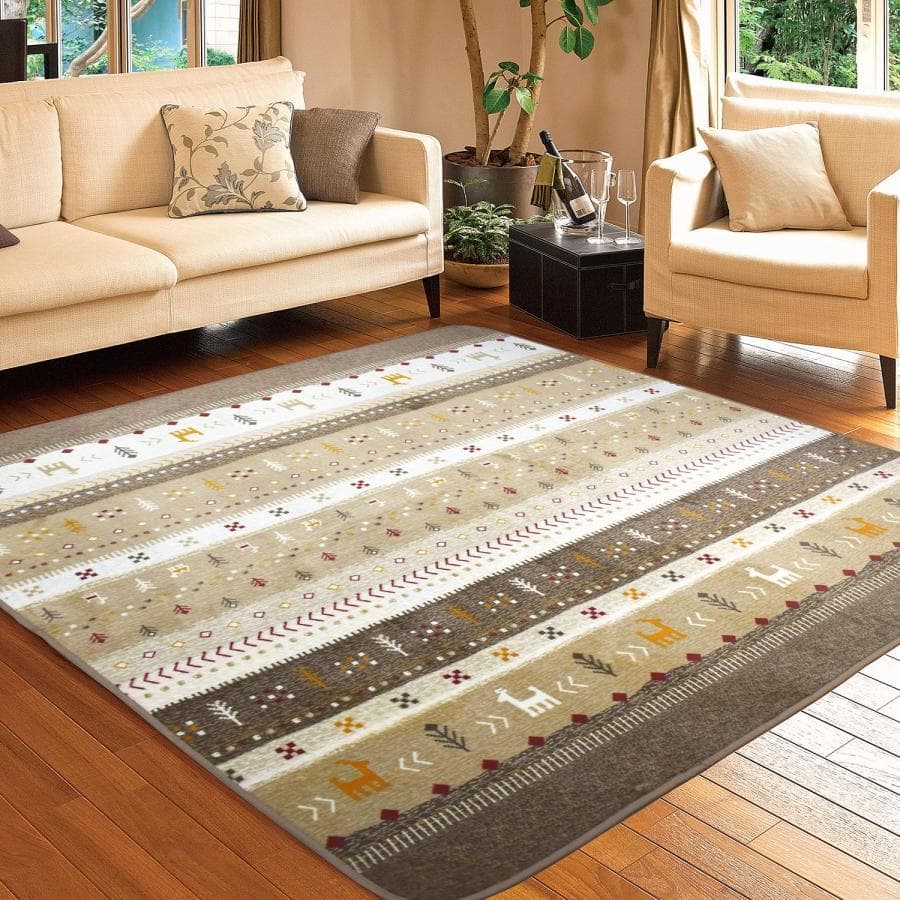 MORITA 電気カーペット3畳ホットカバー付 ベージュ