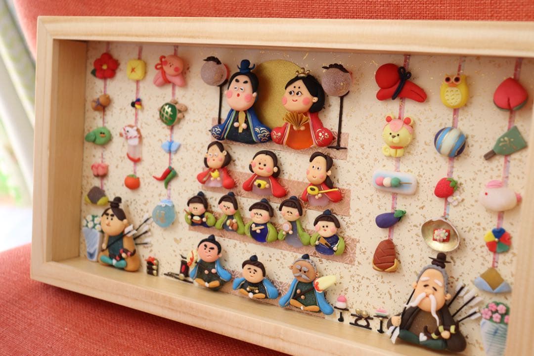 原品限り【ひな祭りだよ！全員しゅ〜ごぉ〜✨】　シーグラスアート