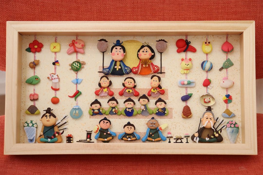 原品限り【ひな祭りだよ！全員しゅ〜ごぉ〜✨】　シーグラスアート