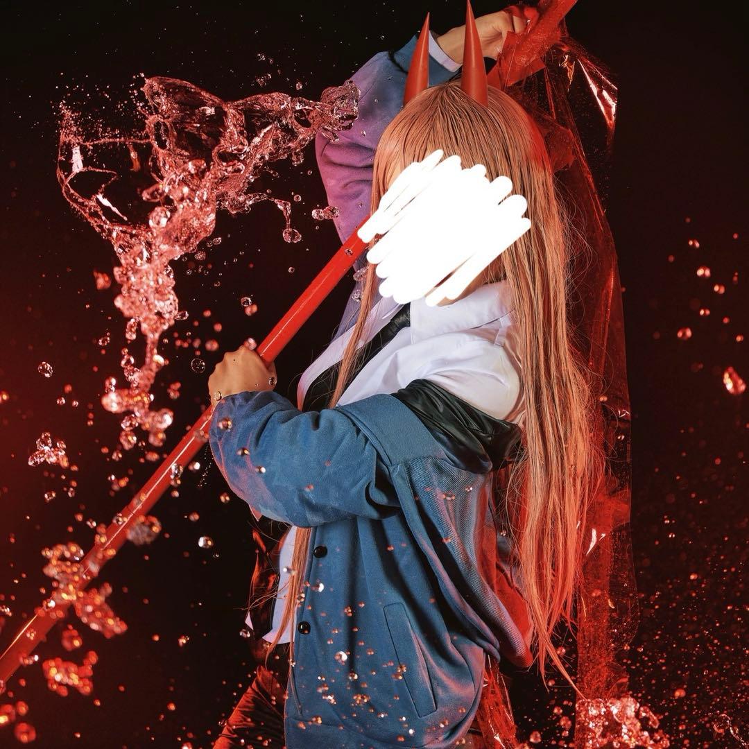 チェンソーマン パワー コスプレ衣装・ウィッグ フルセット