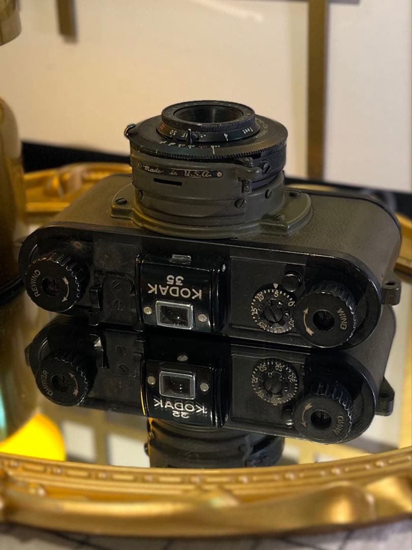 Kodak 35 ミリタリーグリーン 革ケース付