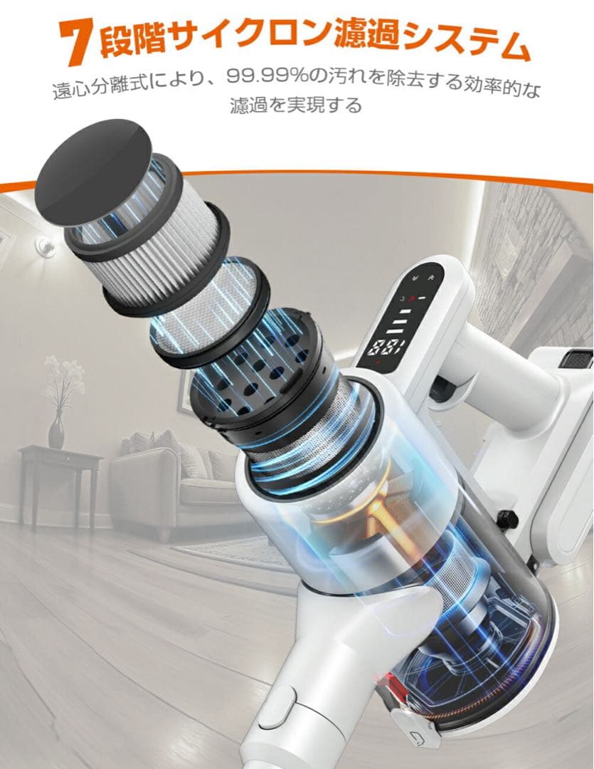 キング⭐︎新品未使用⭐︎掃除機 コードレス【2025革新モデル&超強力吸引 】