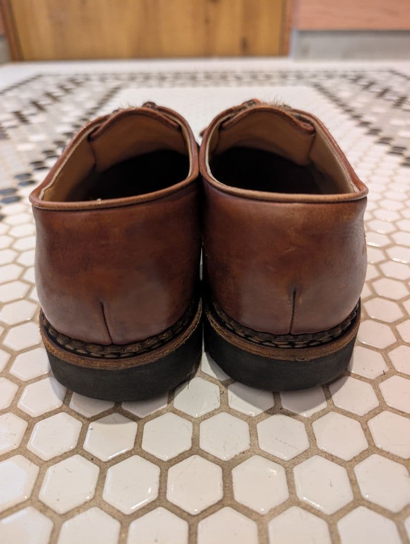 パラブーツParabootミカエルハラコフォック8レザー革靴