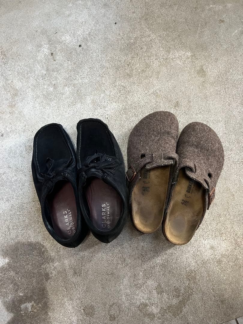 【値下げ】 CLARKS Wallabee,BIRKENSTOCK Boston