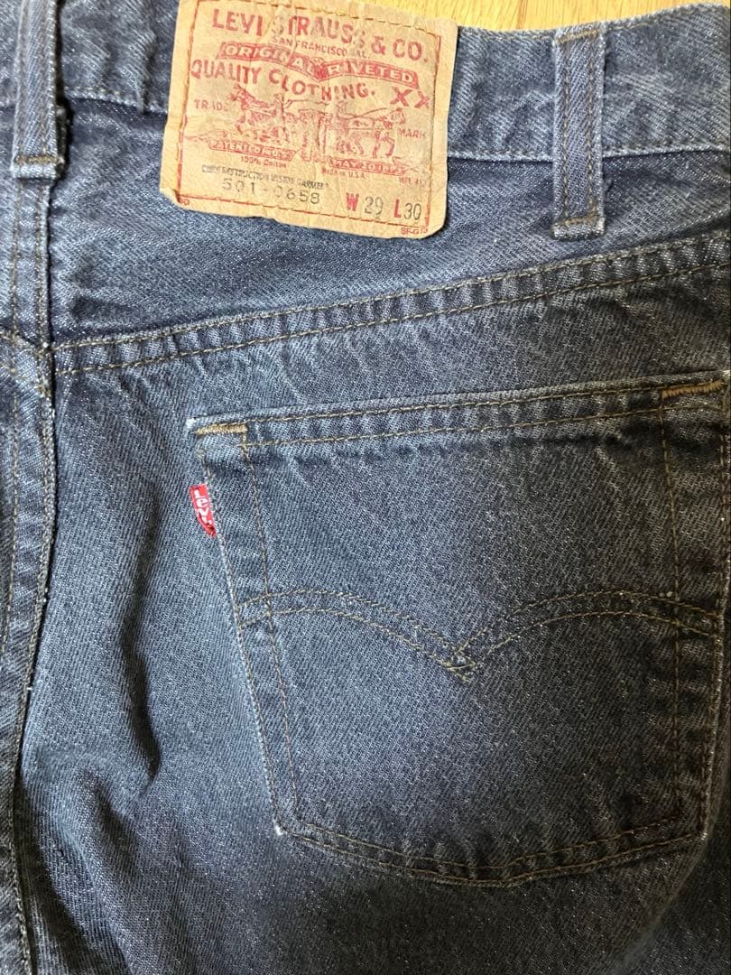 リーバイス501 ブラック先染め【87年USA製】