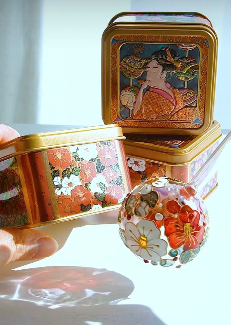 新品　青山デカーボ　ポッピン缶　ポッピン　限定品　手描き　限定