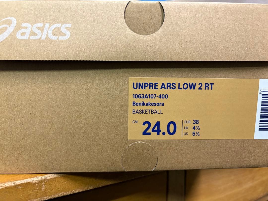【未使用】24,0 ASICS UNPRE ARS LOW 2 RT アシックス