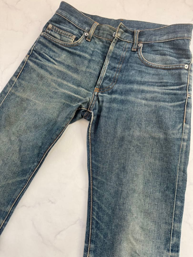 ディオールオム スリム テーパードジーンズ 27 イタリア製 ユーズド加工