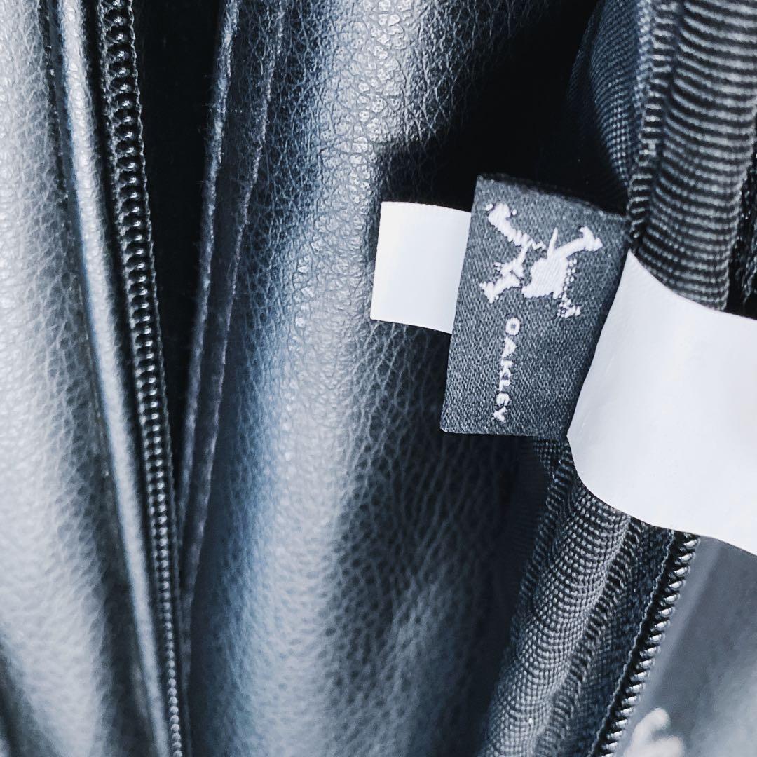 OAKLEY オークリー　スタンド付キャディバッグ　スカル　ブラック　黒　レザー