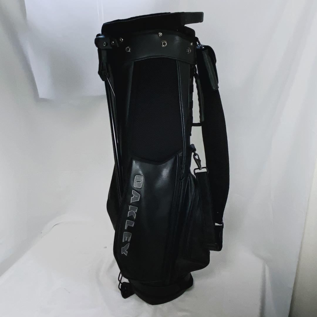 OAKLEY オークリー　スタンド付キャディバッグ　スカル　ブラック　黒　レザー