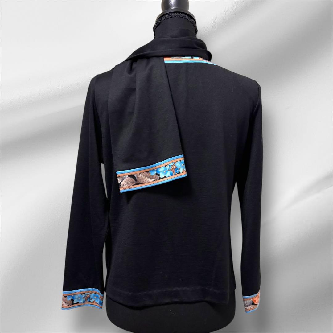 LEONARD 【レオナール 】カーディガン　トリムストール ウール【Ｌ】