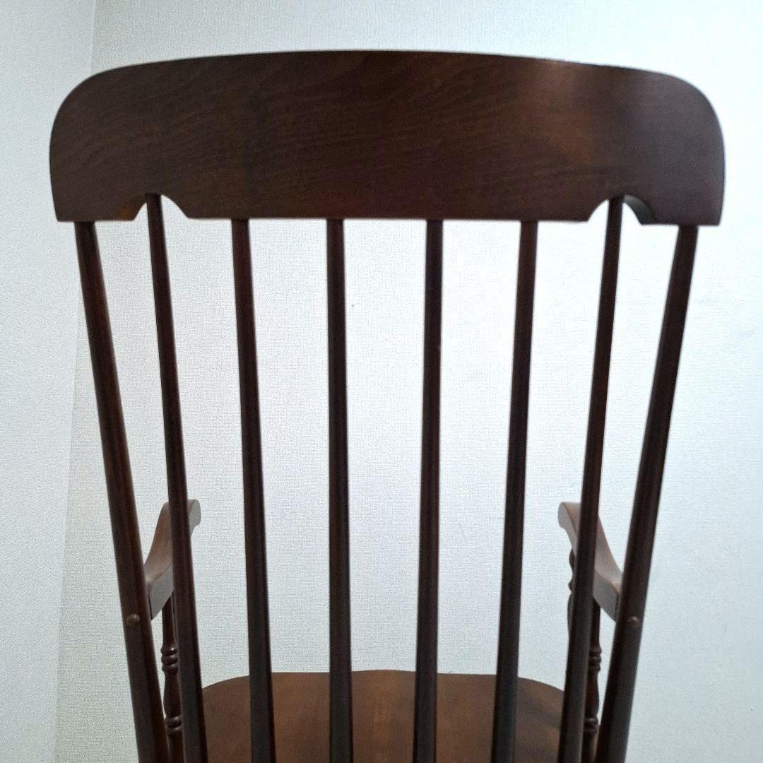 【美品】柏木工 ロッキングチェア ウィンザースタイル 高級 木製