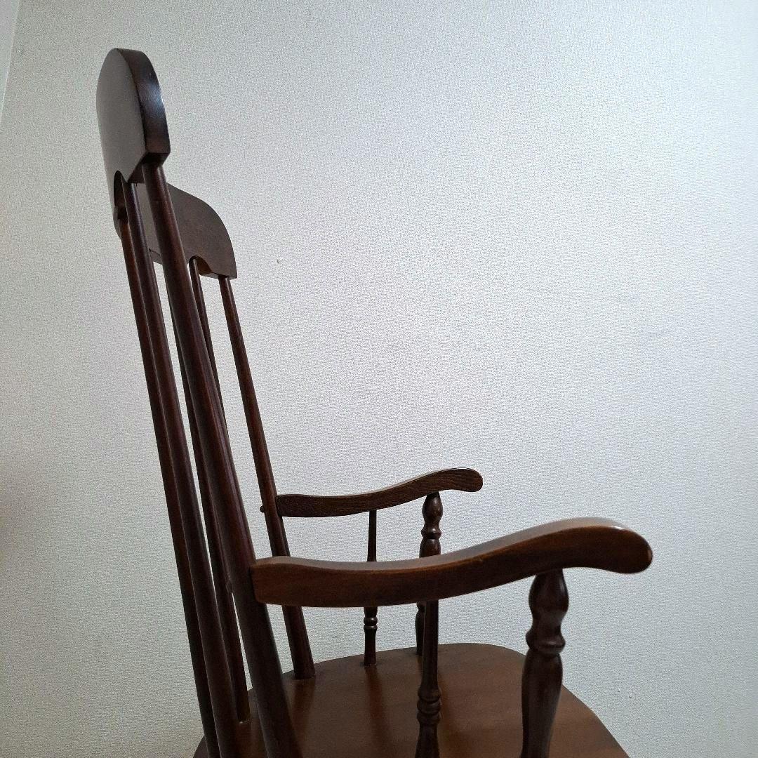 【美品】柏木工 ロッキングチェア ウィンザースタイル 高級 木製