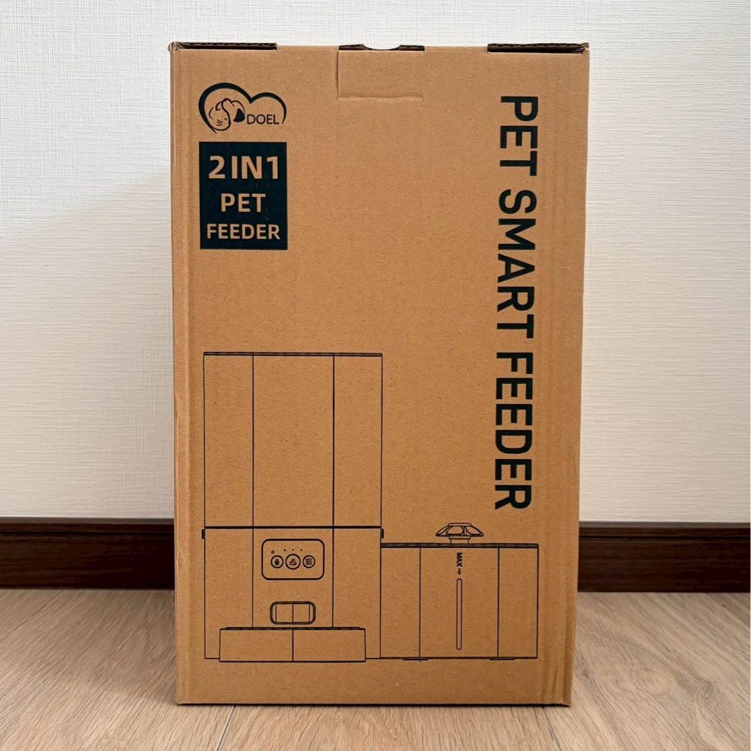 自動給餌器 給水器 大容量6Lドライフードディスペンサー 2.5L 音声録音機能