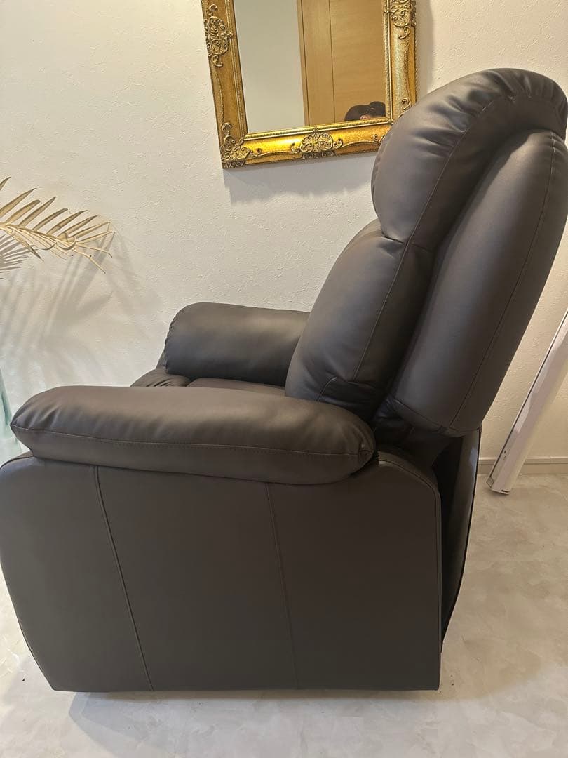 リクライニングチェア ダークブラウン