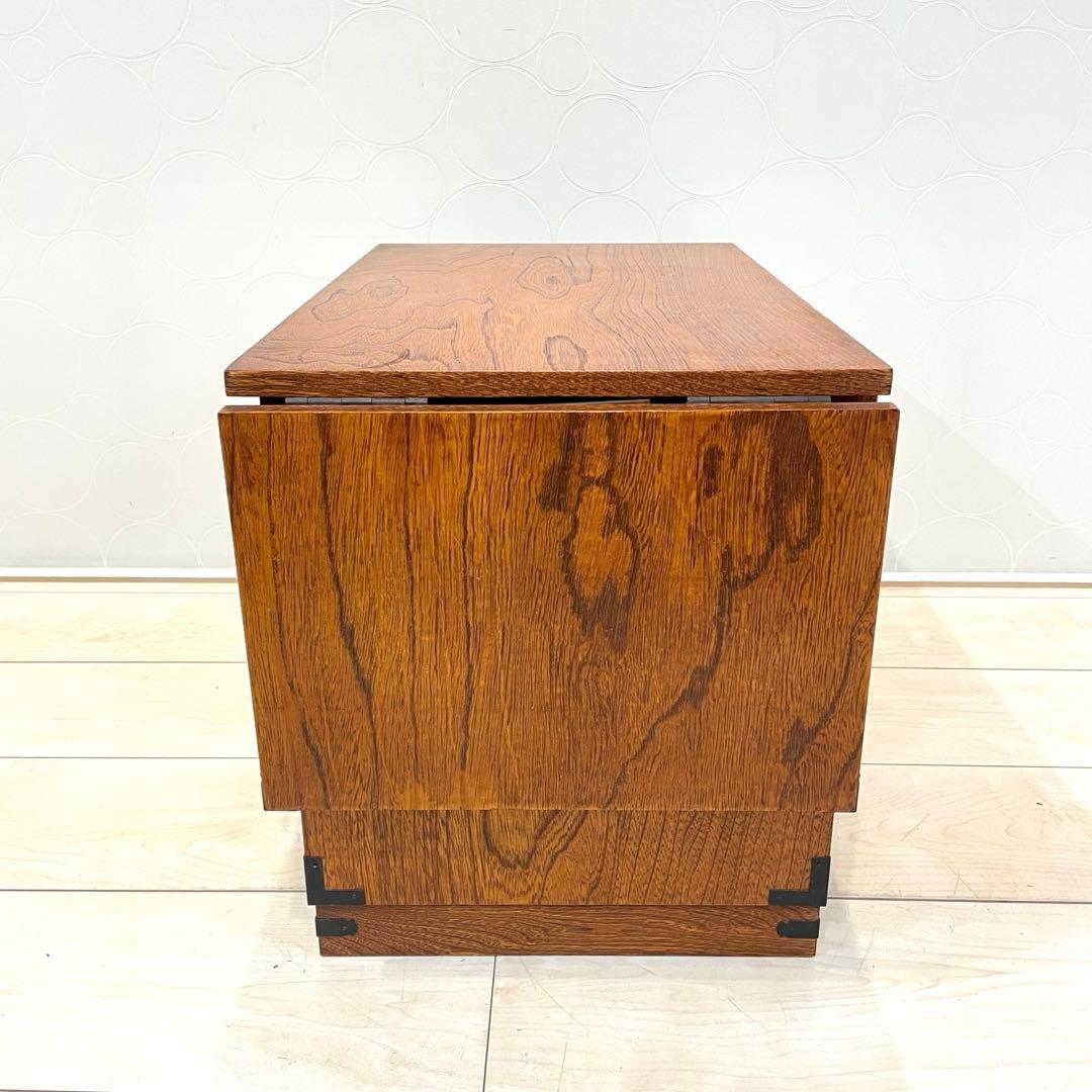 【美品】和裁机 ソーイングデスク 昭和レトロ 木製 裁縫机 折りたたみ テーブル