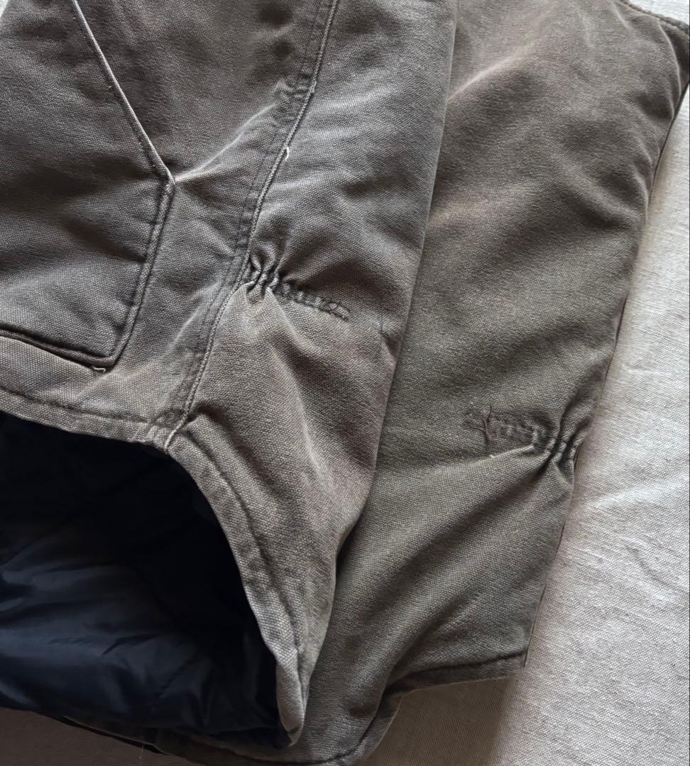 【雰囲気抜群】Carhartt ダックベスト USA製 腰ゴム Tall