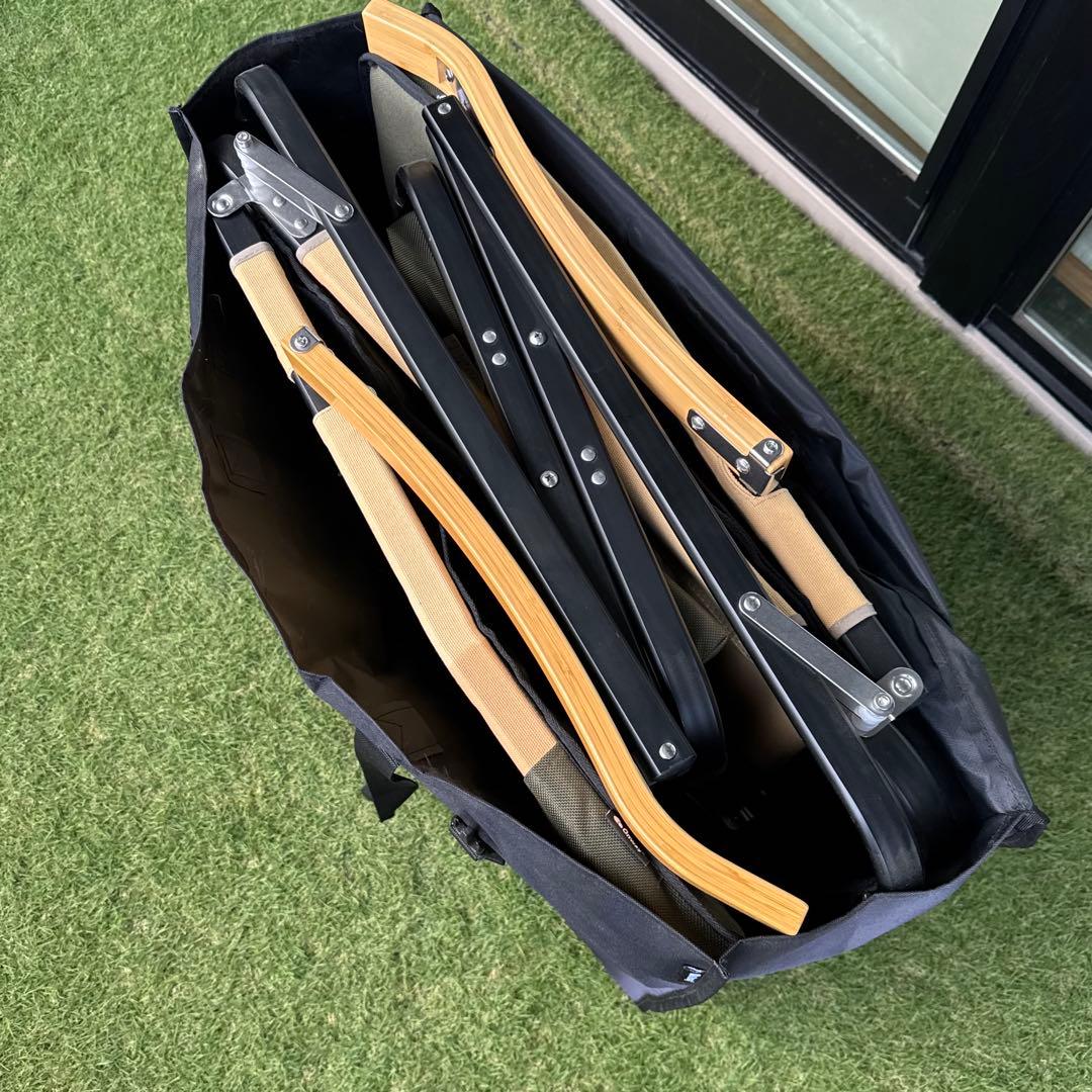 オンウェー コンフォートローチェア2脚セット 専用バッグ、シートカバー付き