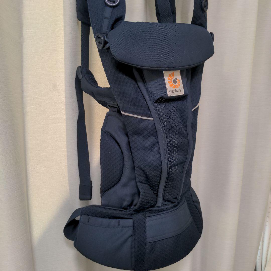 【美品】エルゴベビー オムニブリーズ ミッドナイトブルー 抱っこ紐