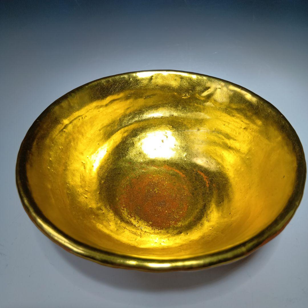 茶道具　嶋台茶碗　楽焼　　中村道年