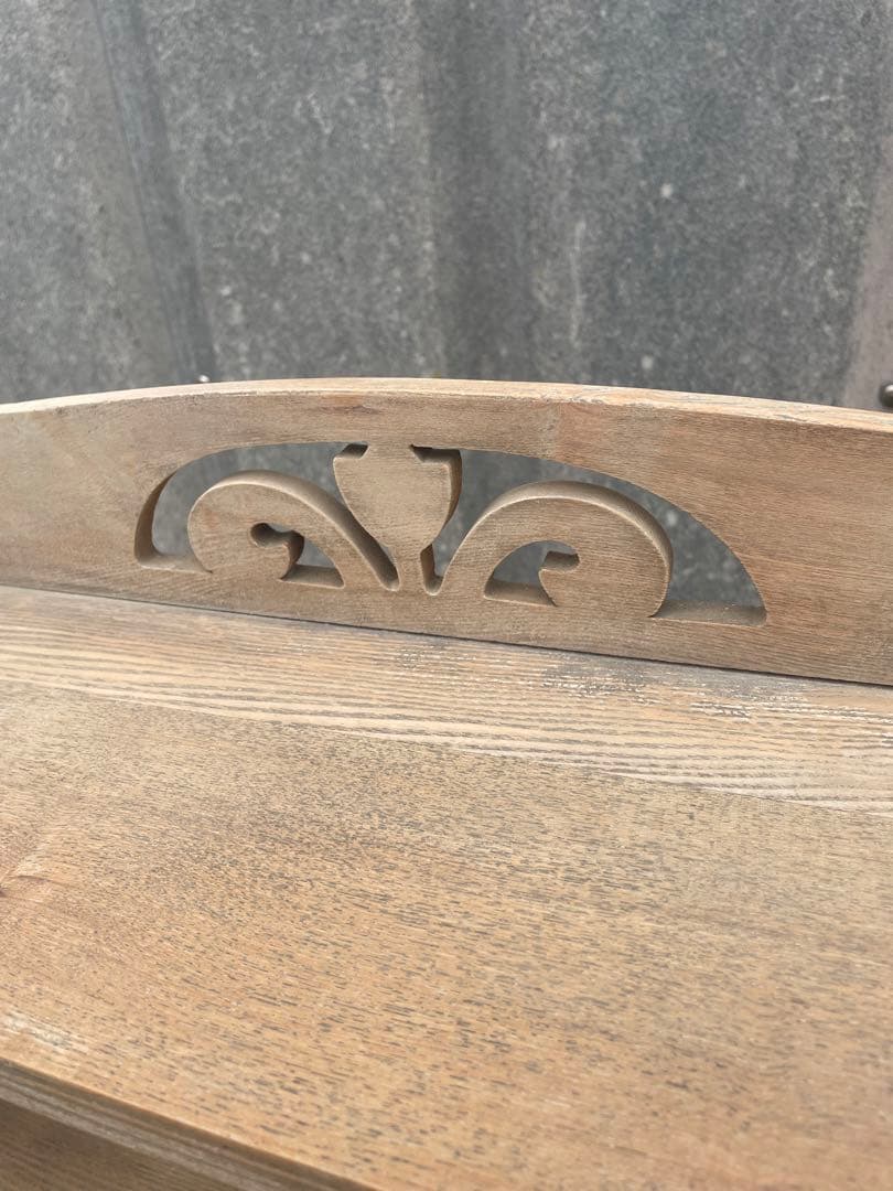 古道具/当時物/木製/無垢材/本棚/透かし彫り/店舗什器/ディスプレイ/③