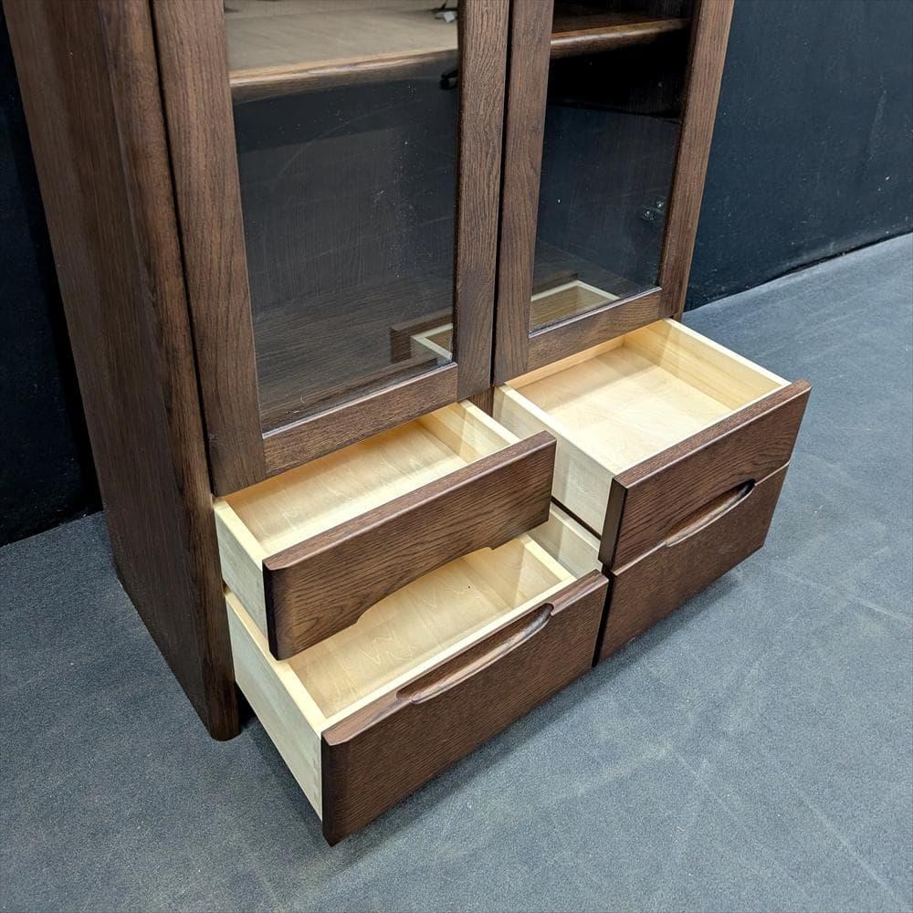 美品　カリモク　本棚　本箱　書棚　ブックシェルフ　キャビネット　飾り棚　書斎