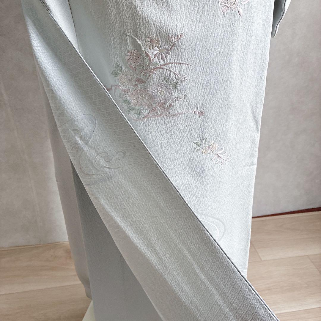 色無地　付け下げ　フルセット　トールサイズ　難あり　練習用　着物　正絹　J9