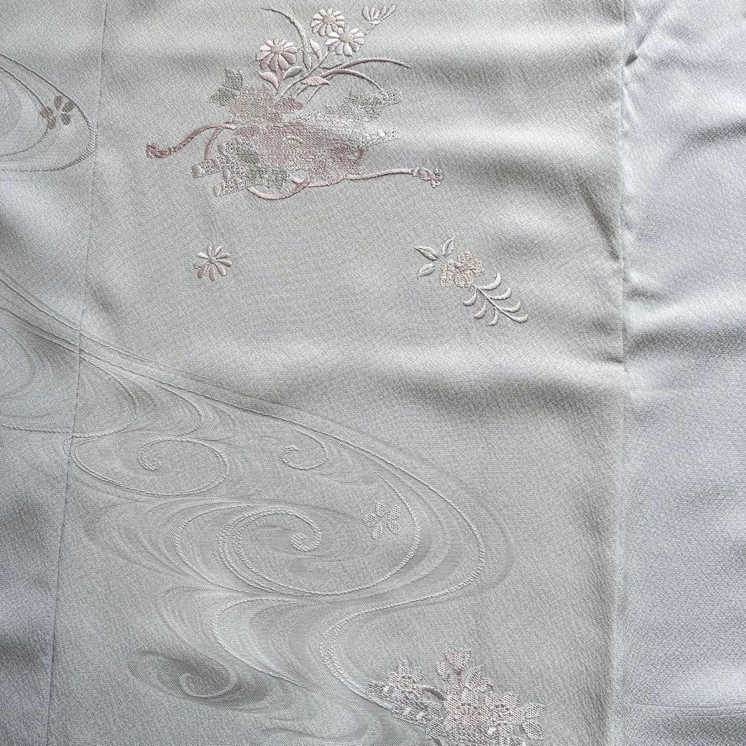 色無地　付け下げ　フルセット　トールサイズ　難あり　練習用　着物　正絹　J9