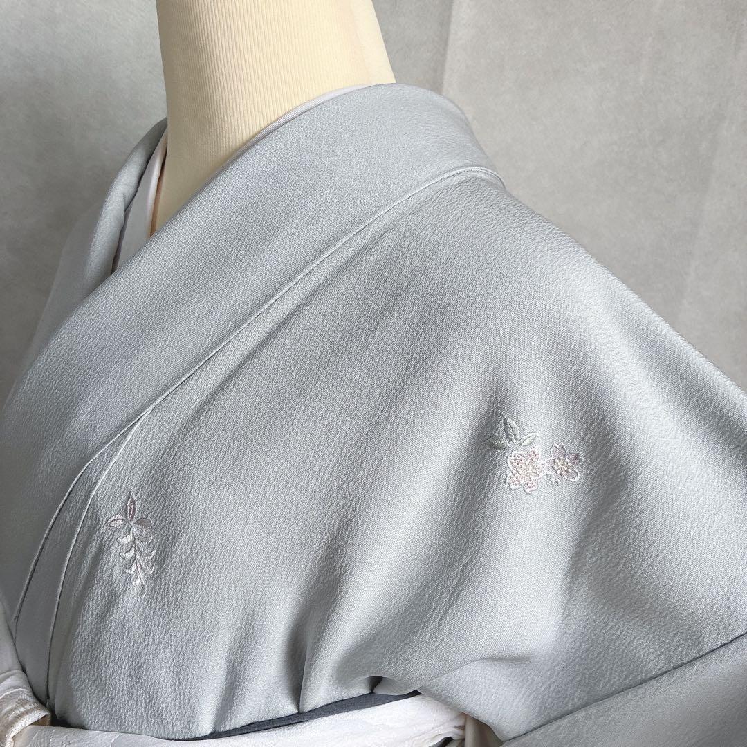 色無地　付け下げ　フルセット　トールサイズ　難あり　練習用　着物　正絹　J9