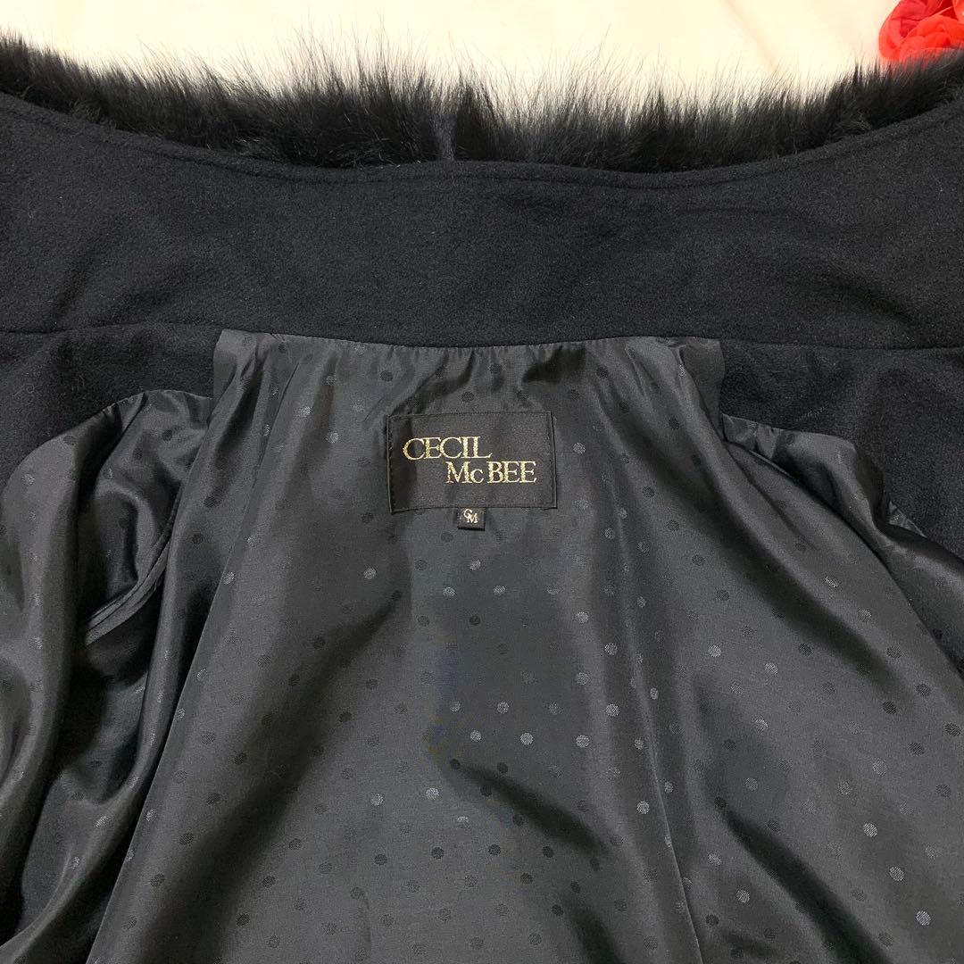 専用 セシルマクビー ポンチョ ショート丈 アンゴラ フォックスファー Y2K