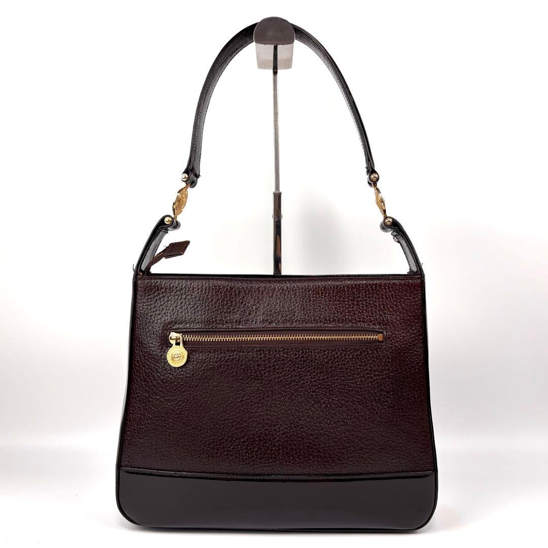 ジャンニヴェルサーチ　ワンショルダーバッグ　ハンドバッグ　メデューサ　レザー